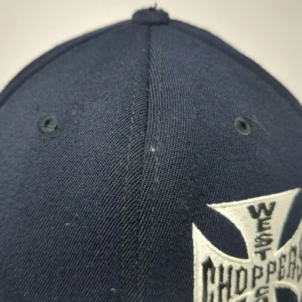 West Coast Choppers Baseball Cap Blue One Size Iron Cross Jesse James Hat